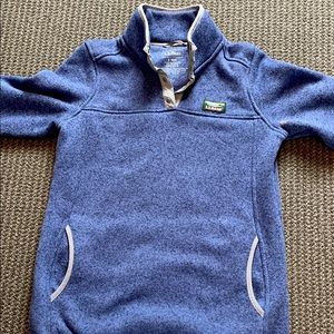 L.L. Bean Periwinkle Fleece Pullover